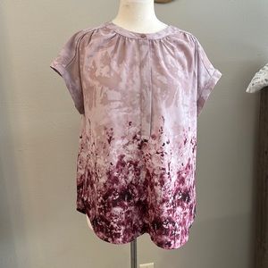 Simply Vera Vera Wang Purple Spring Blouse